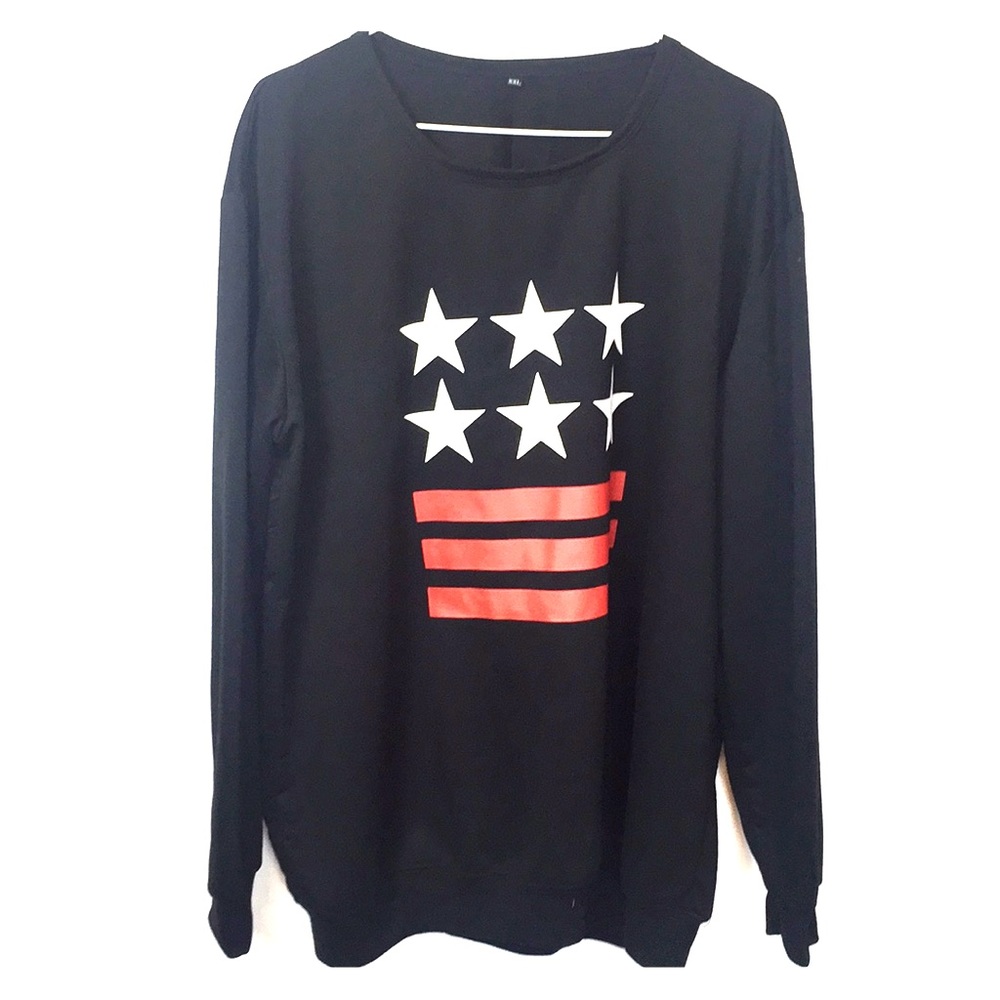 Black Sweater Red Stars